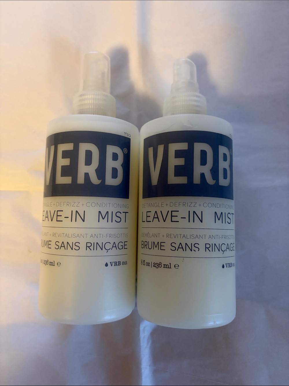 2 VERB Leave-In Mist Detangle + Defrizz + Condition 8 FL OZ New